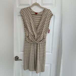 Merona Beige Striped Midi Dress
New with tag